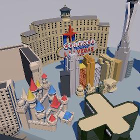 LOW-POLY VEGAS SET
